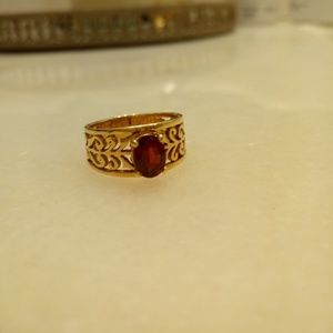 James Avery Adoree ring in garnet and gold
